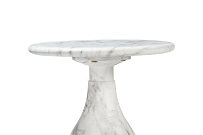 Aqua Side Table Marble Finish
