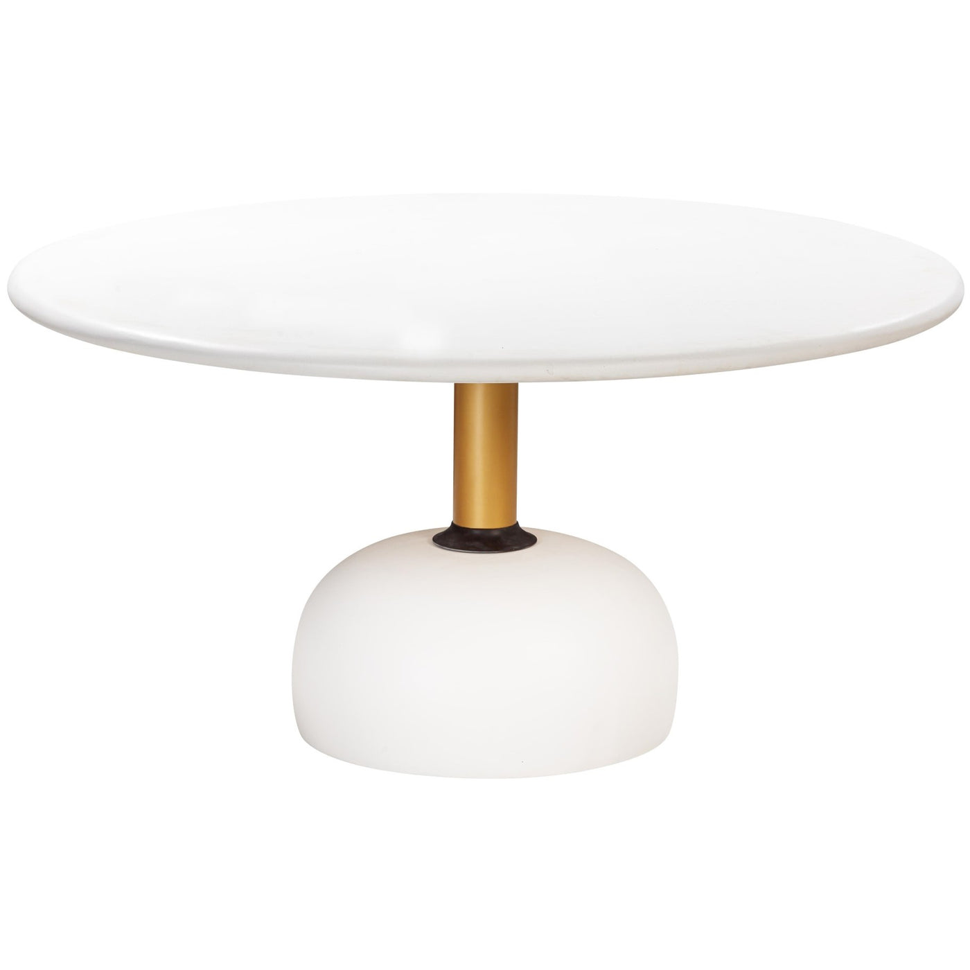 Glamma Round Dining Table White - 1.5m
