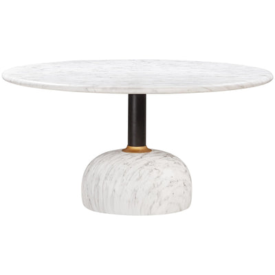 Luxxa Round Dining Table Marble Finish - 1.5m - Future Classics Furniture