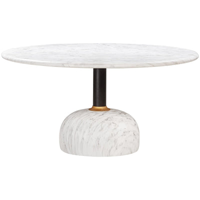Luxxa Round Dining Table Marble Finish