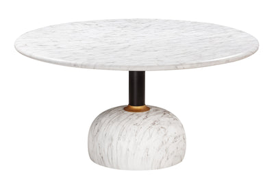 Luxxa Round Dining Table Marble Finish - 1.5m - Future Classics Furniture