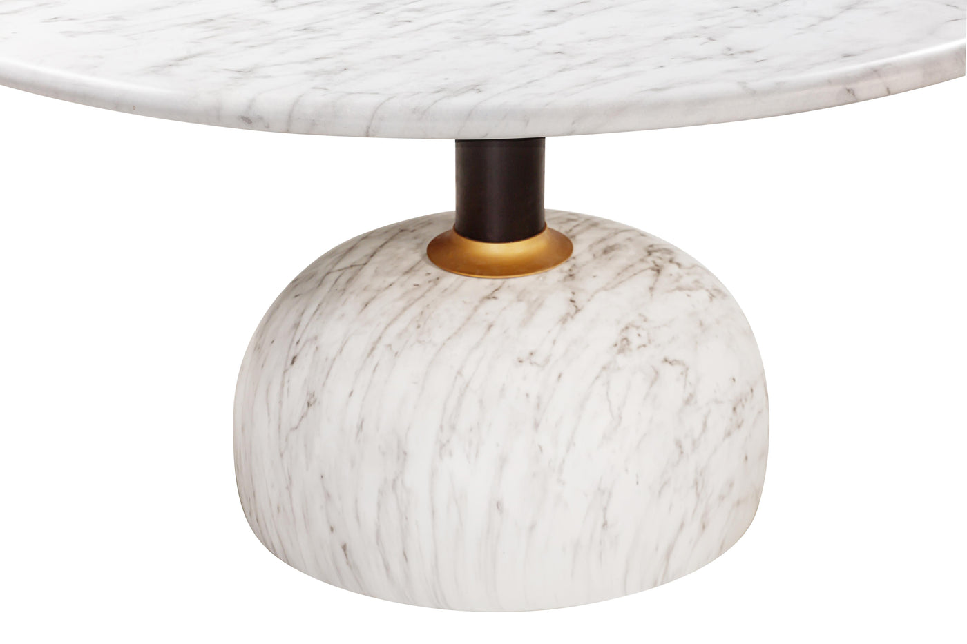 Luxxa Round Dining Table Marble Finish - 1.5m - Future Classics Furniture