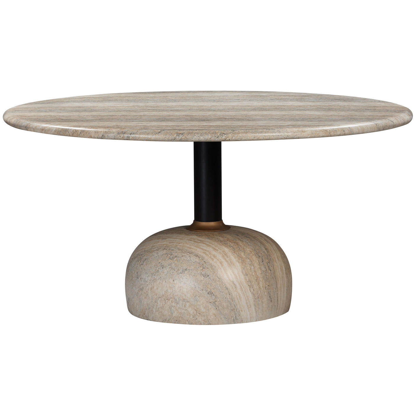 Luxxa Round Dining Table Travertine - 1.5m
