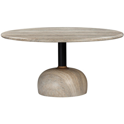 Luxxa Round Dining Table Travertine