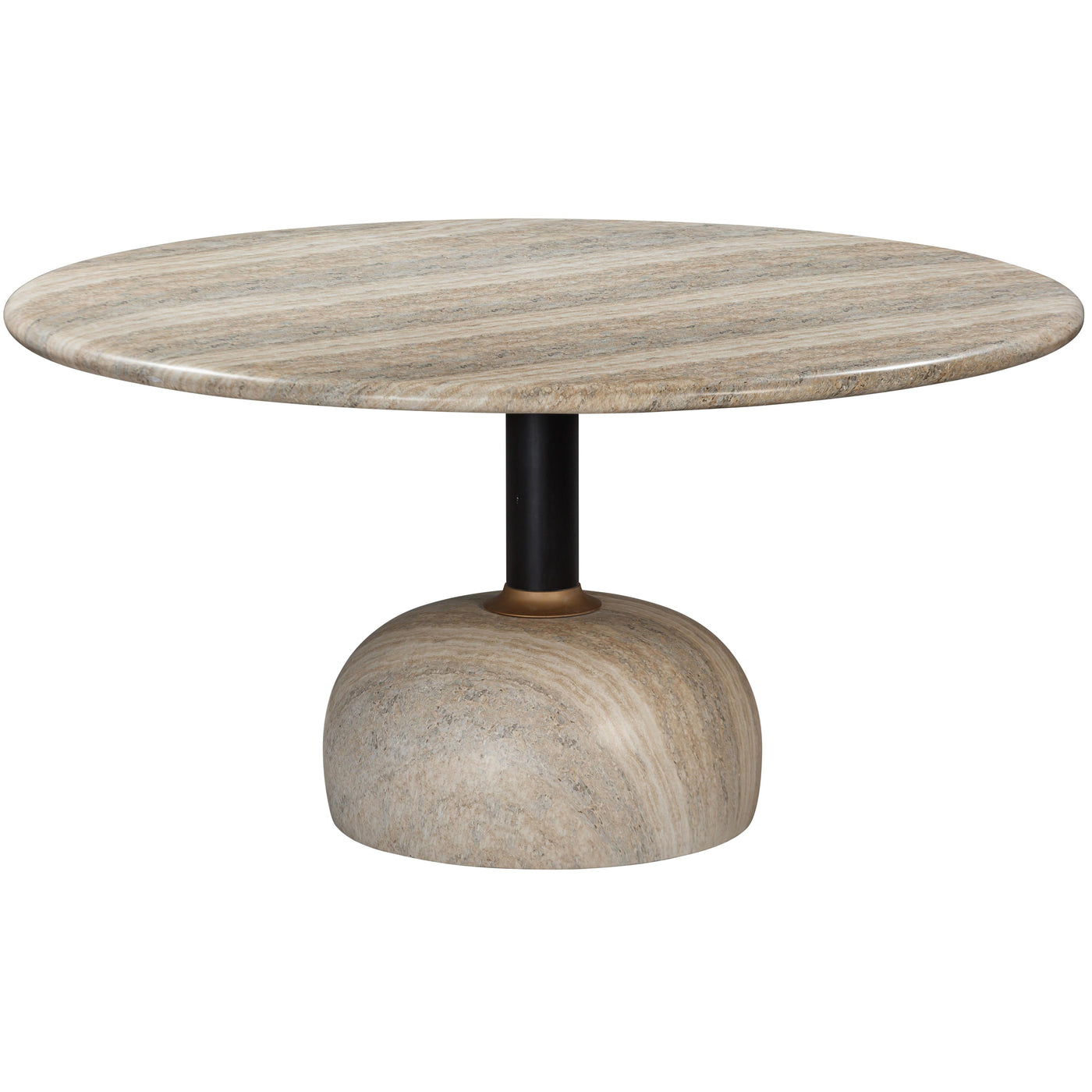 Luxxa Round Dining Table Travertine - 1.5m - Future Classics Furniture