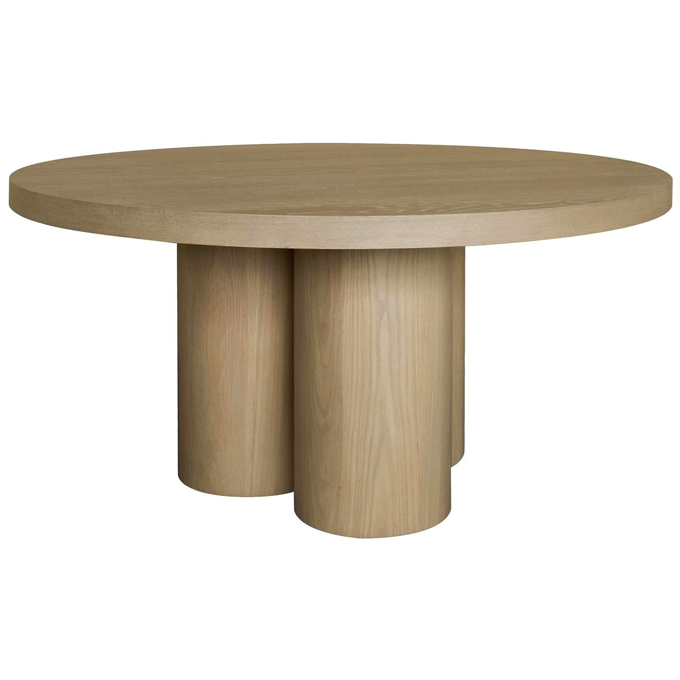 Trio Round Dining Table Light Oak - 1.5m