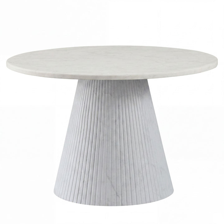 Verona round dining table, 1.2 meters in diameter, with a wooden finish, suitable for modern dining rooms.