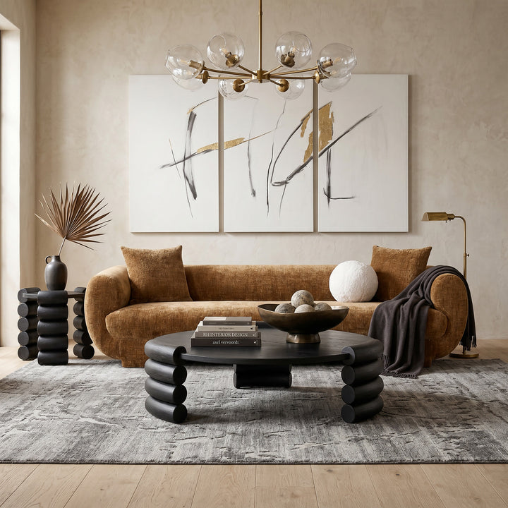 Boho Black Side Table