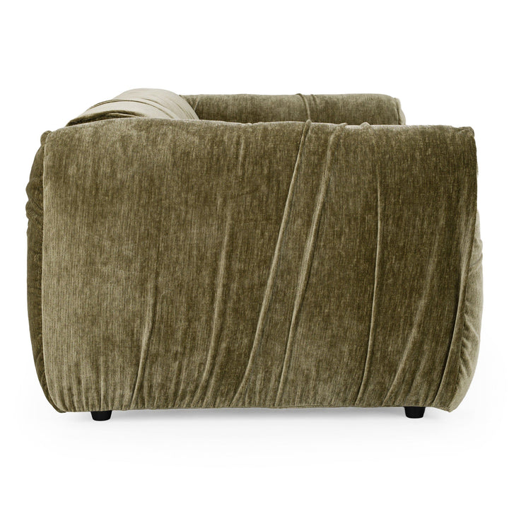 Light gray Aurora 2 seater sofa with plush cushions and modern design, perfect for living room seating.