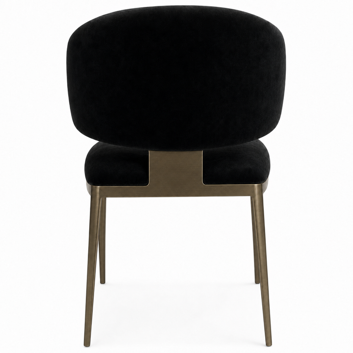 Regalia Dining Chair Black Velvet