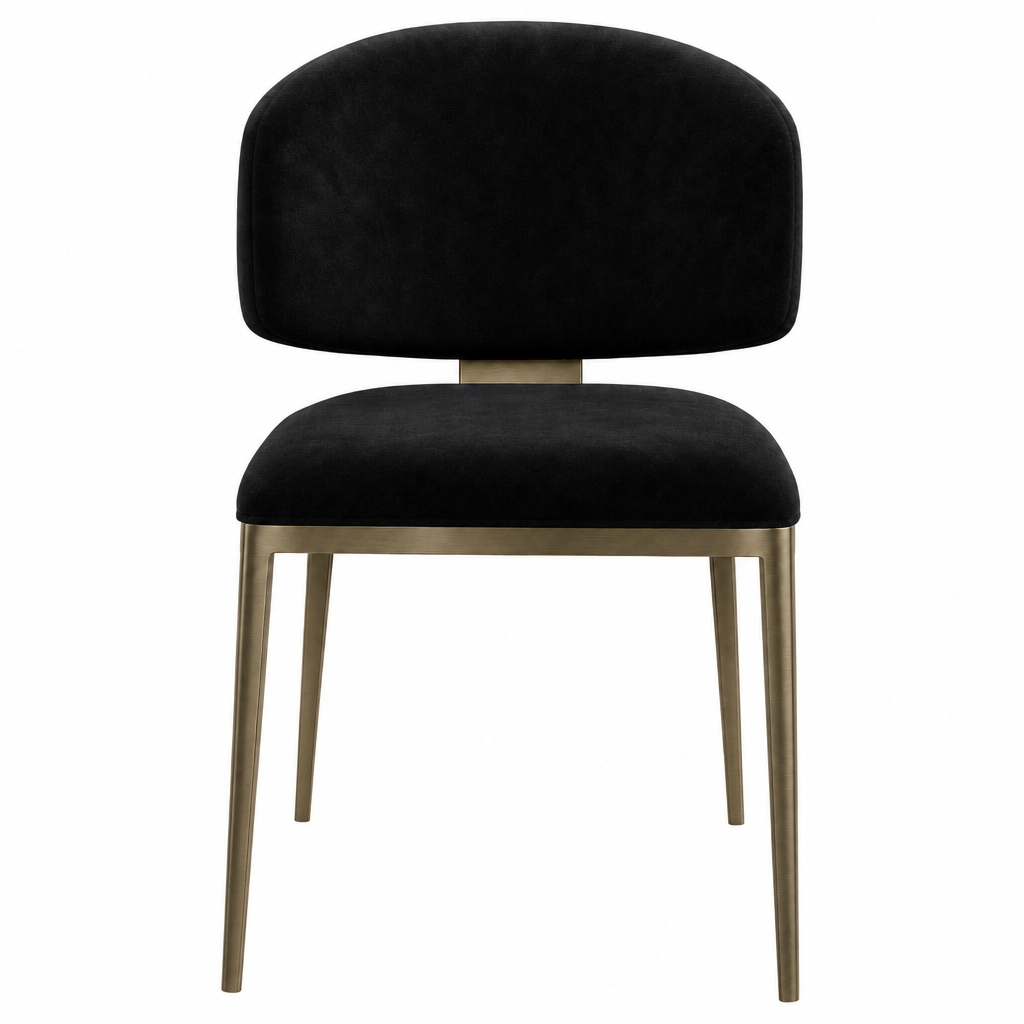 Regalia Dining Chair Black Velvet