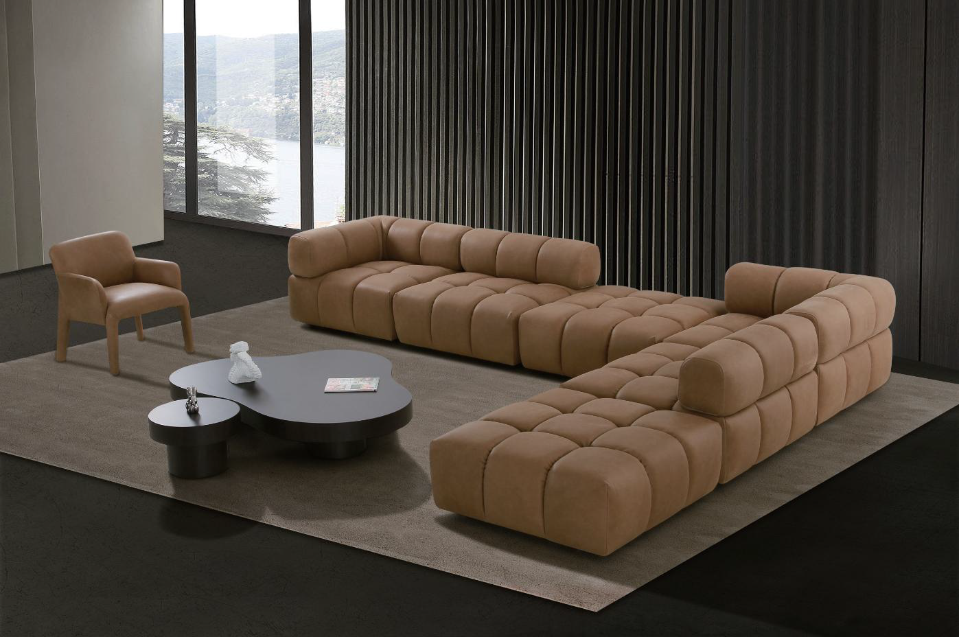 Block Modular Leather Sofa - Future Classics Furniture