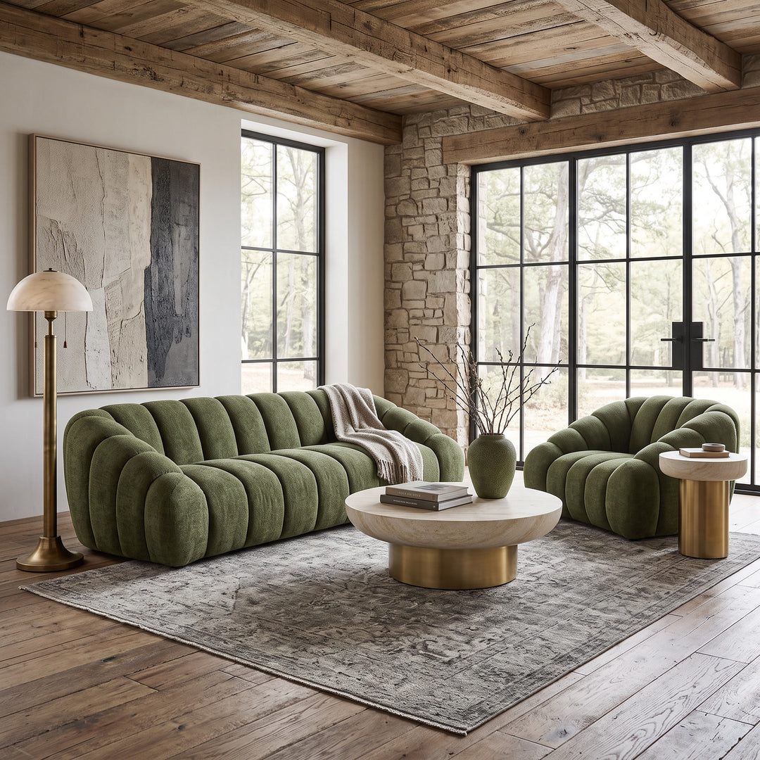 Bubble 3 Seater Sofa Hunter Green