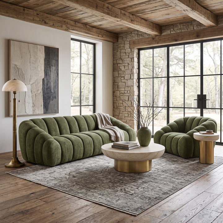 Bubble 3 Seater Sofa Hunter Green