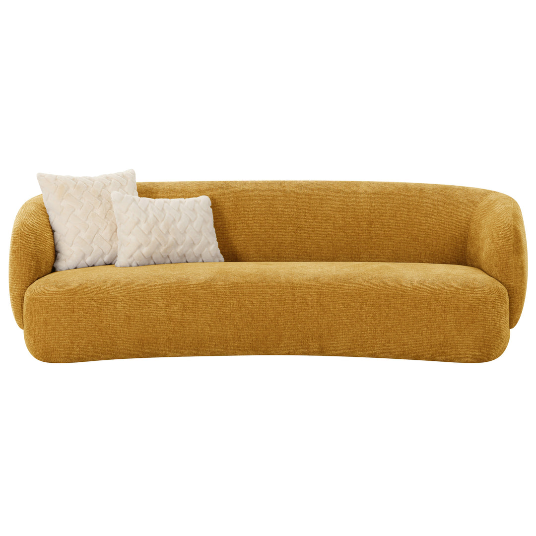Puffy 3 Seater Sofa Textured Bronze