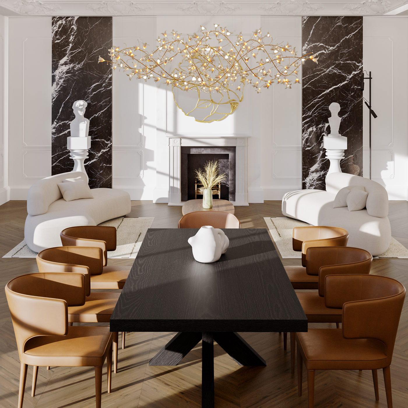 Cubano Rectangle Dining Table Black 240cm