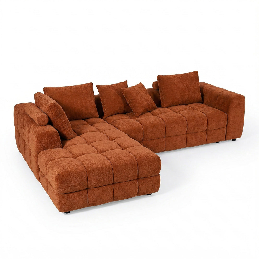 Snuggy Corner Sofa Rust LHF
