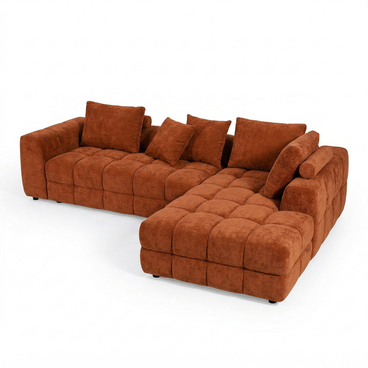 Snuggy Corner Sofa Rust RHF