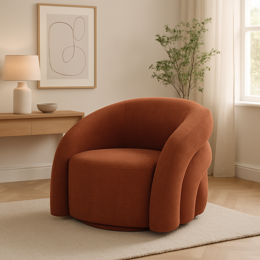 Ventosa Swivel Chair Rust - Future Classics Furniture