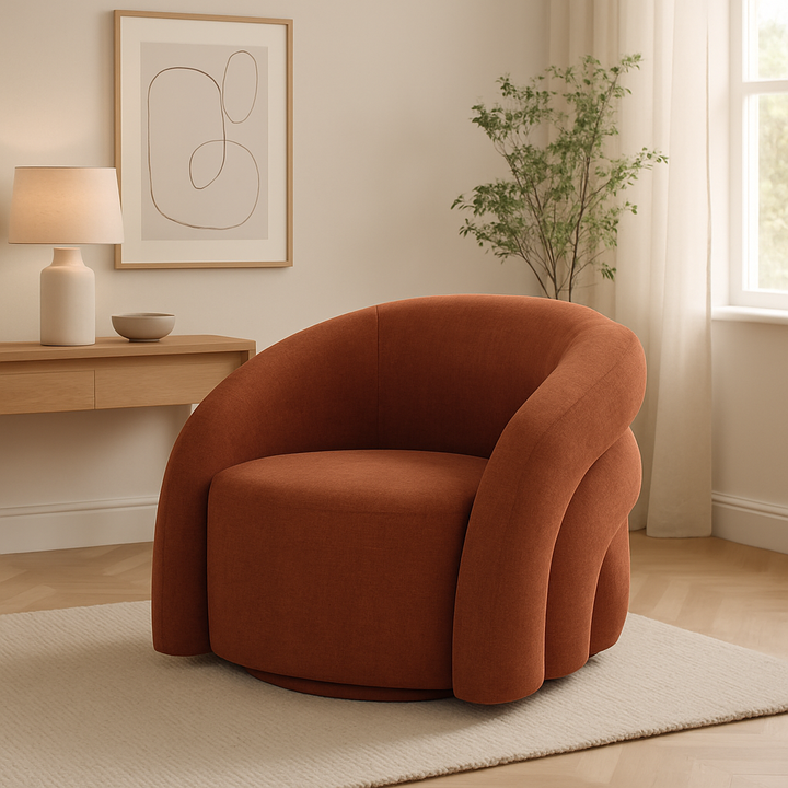 Ventosa Swivel Chair Rust - Future Classics Furniture
