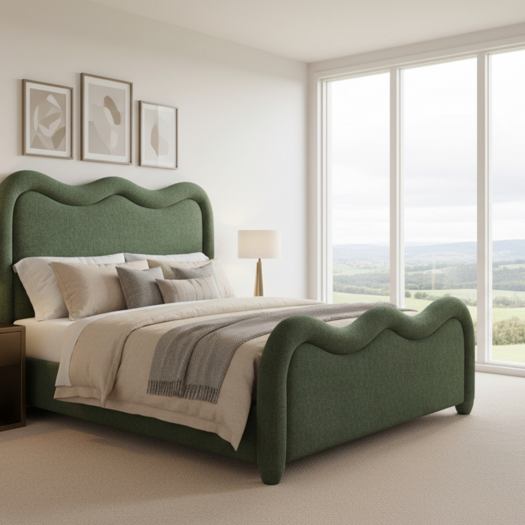 Eden Queen Bed Forrest Green
