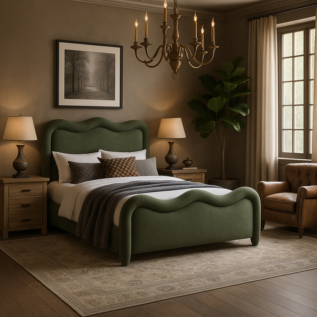 Eden King Bed Forrest Green