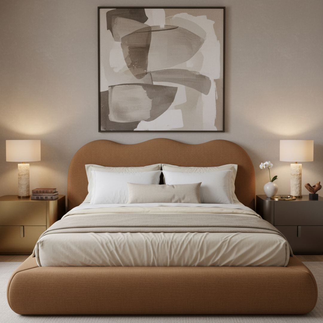 Biarritz King Bed Honey - Future Classics Furniture