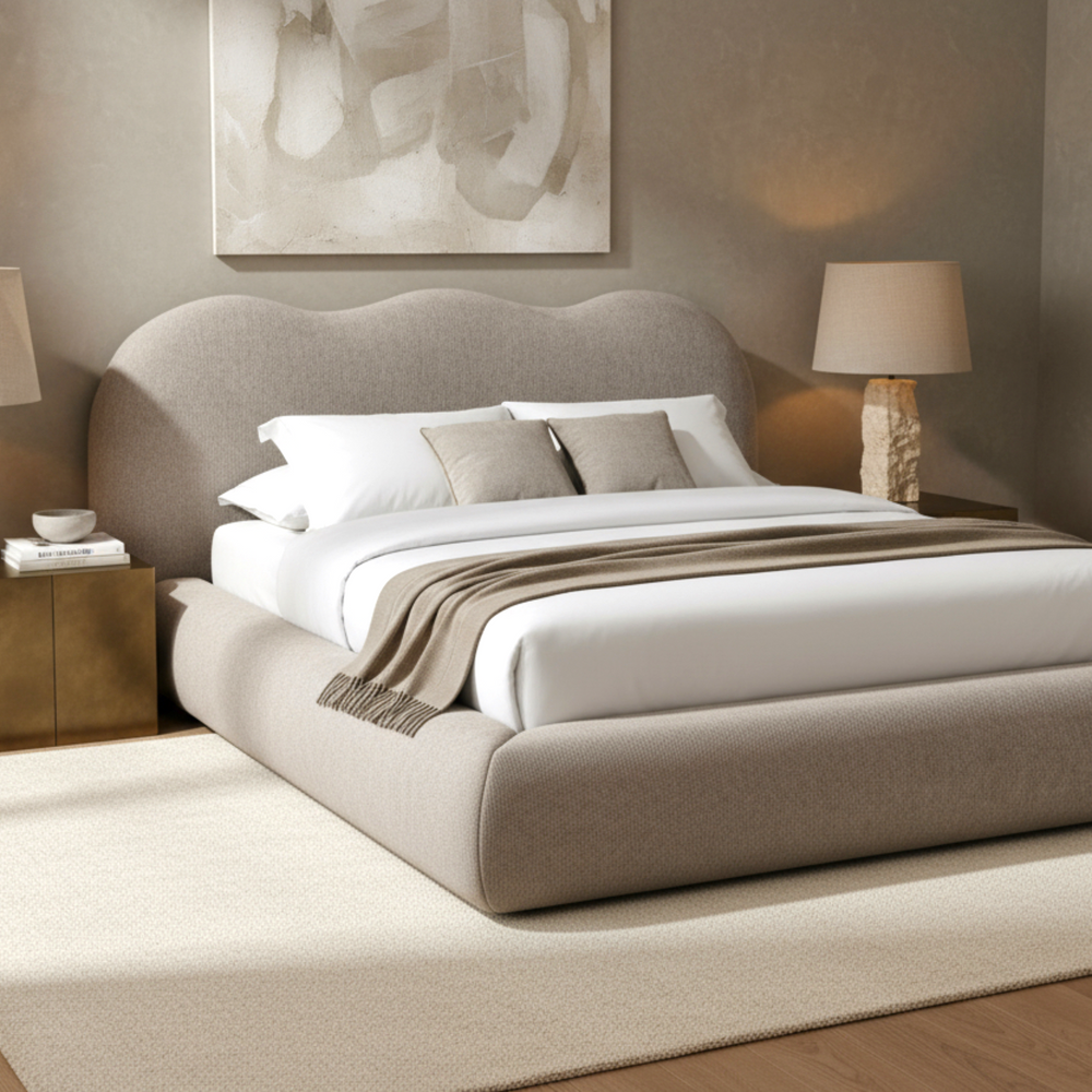Biarritz King Bed Latte - Future Classics Furniture