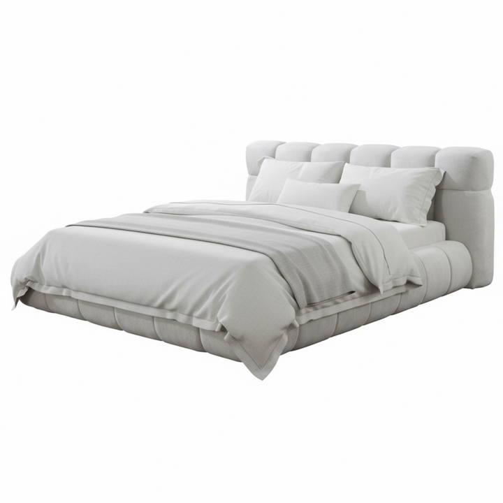 Tropez Queen Bed Beige - Future Classics Furniture