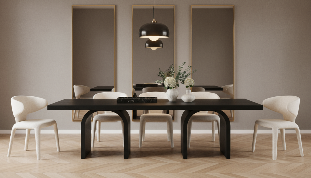 Triomphe Dining Table Black - 2.4m - Future Classics Furniture