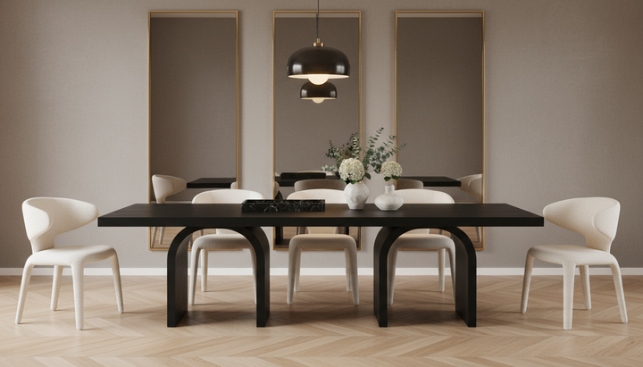 Triomphe Dining Table Black - 2.4m - Future Classics Furniture