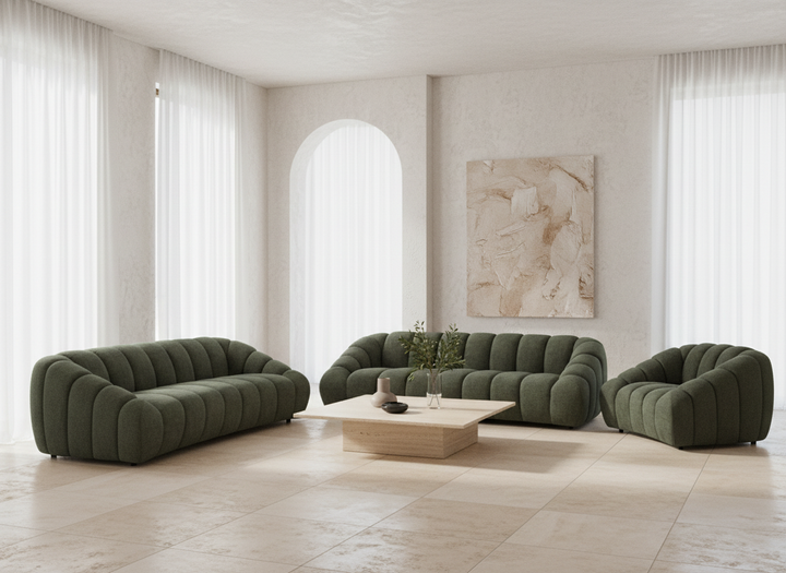 Bubble 3 Seater Sofa Hunter Green - Future Classics Furniture