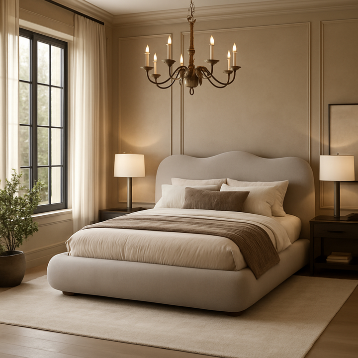 Biarritz Queen Bed Beige