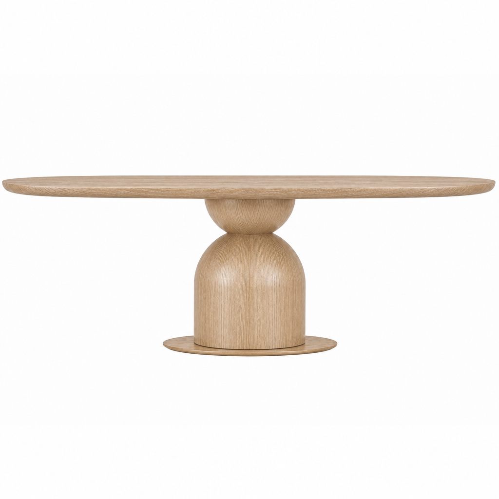 Tulip Oval Dining Table Oak - 1.8m