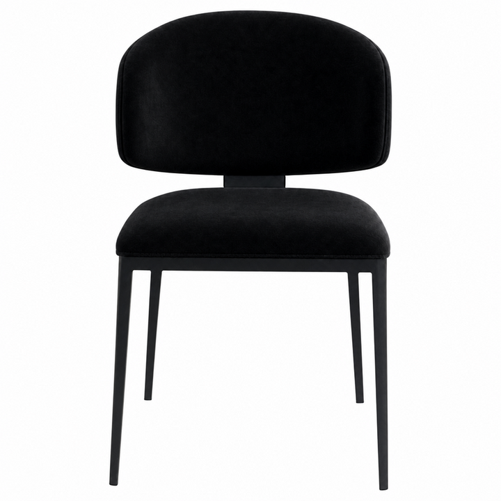 Royale Dining Chair Black Velvet