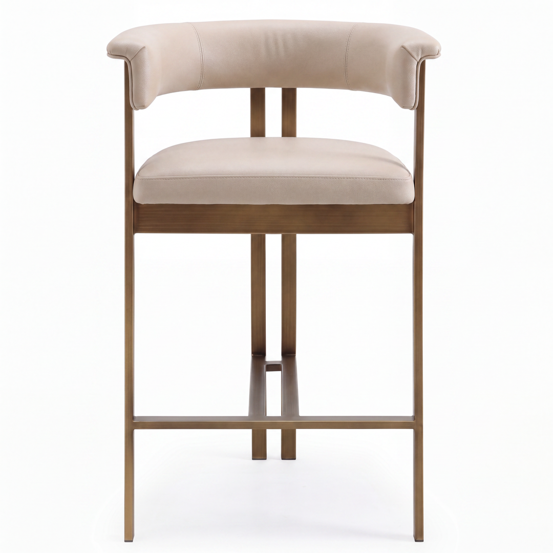 Sheikh Bar Stool Pebble Vegan Leather