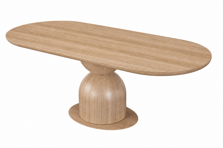 Tulip Oval Dining Table Oak - 1.8m