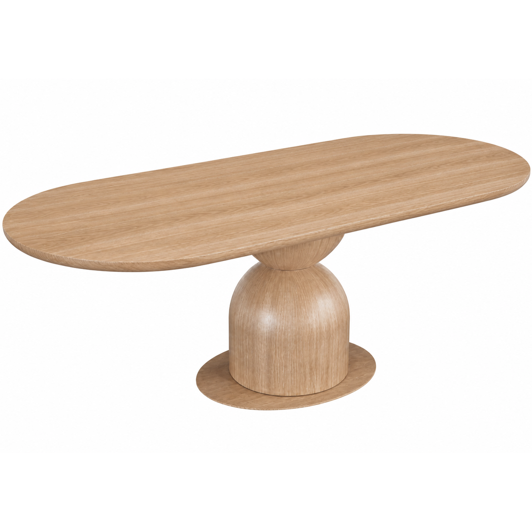 Tulip Oval Dining Table Oak - 1.8m
