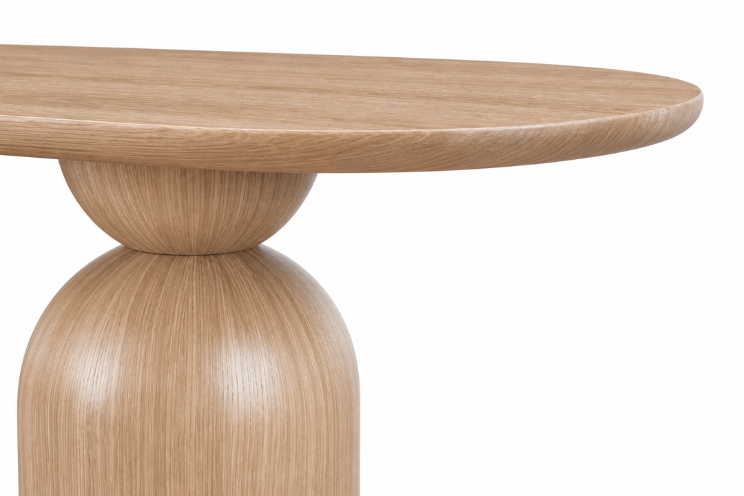 Tulip Oval Dining Table Oak - 1.8m