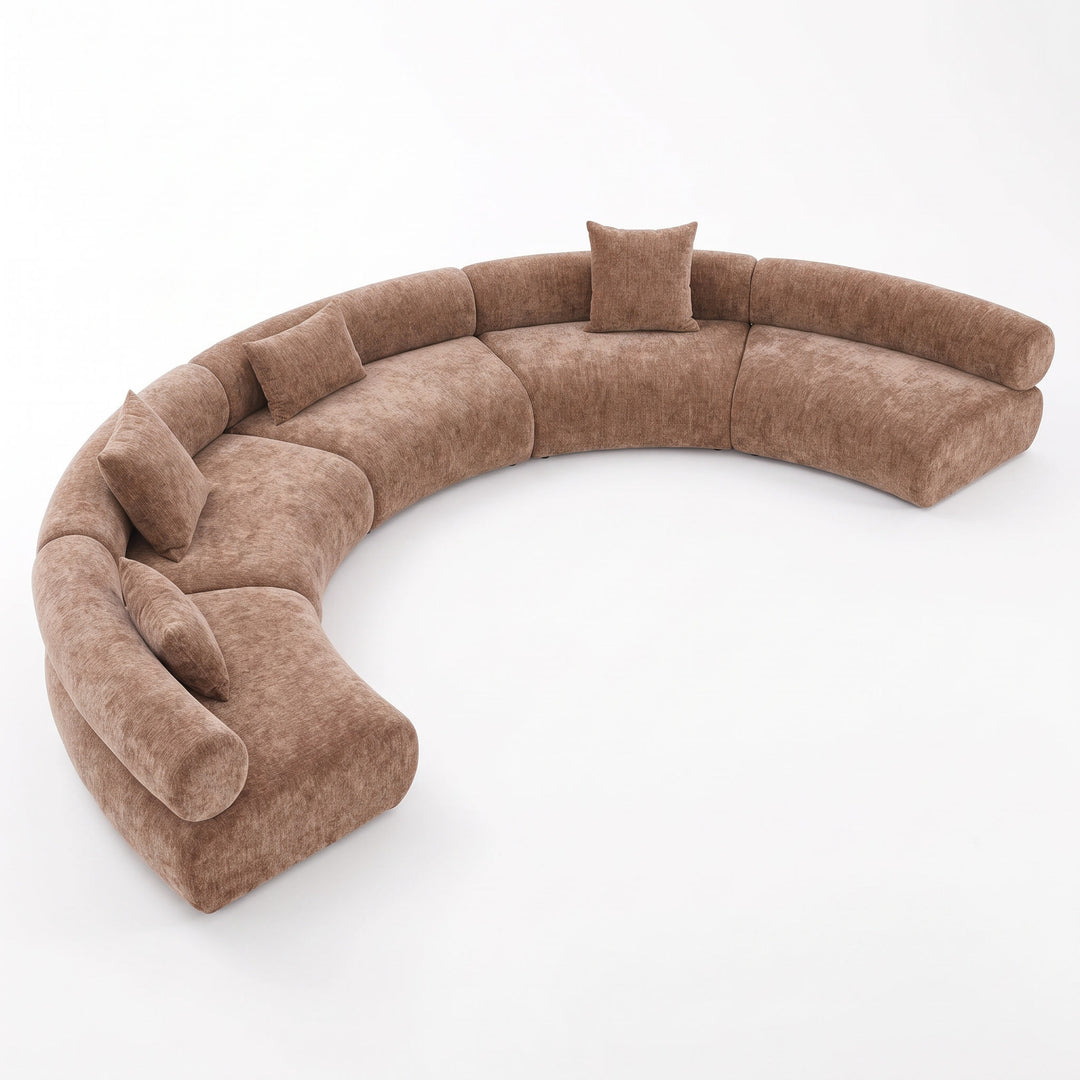 Elite Modular Curved Sofa Cashmere Taupe