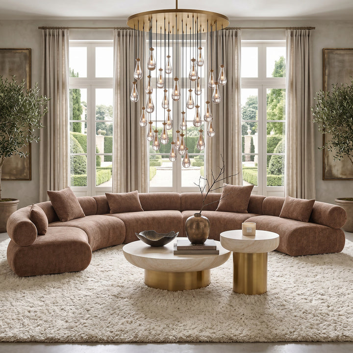 Elite Modular Curved Sofa Cashmere Taupe