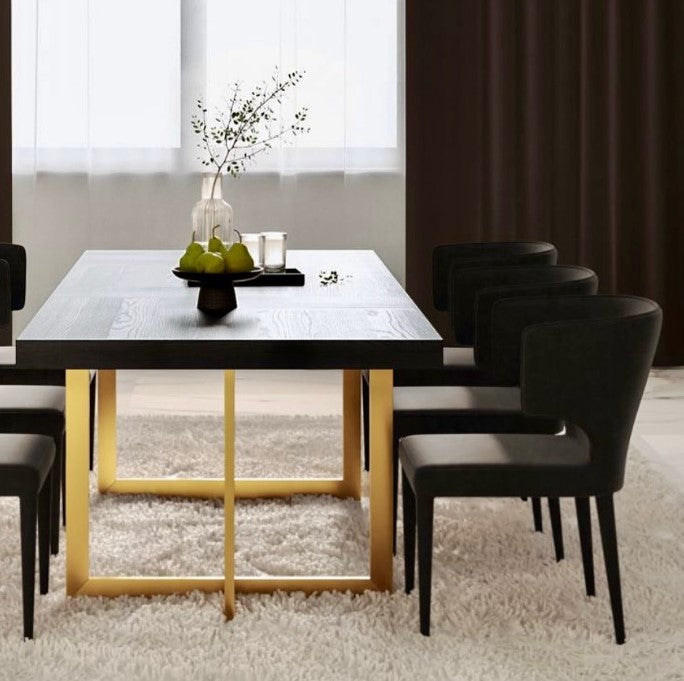 Portofino Dining Chair Black Velvet - Future Classics Furniture