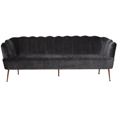 Hyatt 3 Seater Black