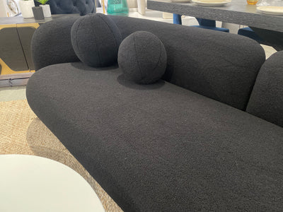 Brunello 3 Seater Black - Future Classics Furniture