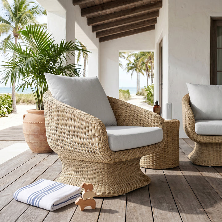 Kipos Outdoor Arm Chair Natural