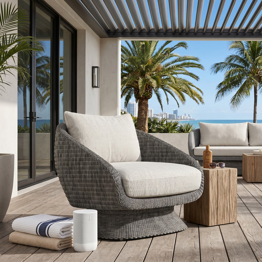 Kipos Outdoor Arm Chair Grey