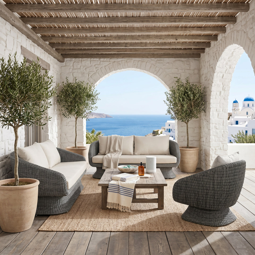 Kipos Outdoor Sofa Grey