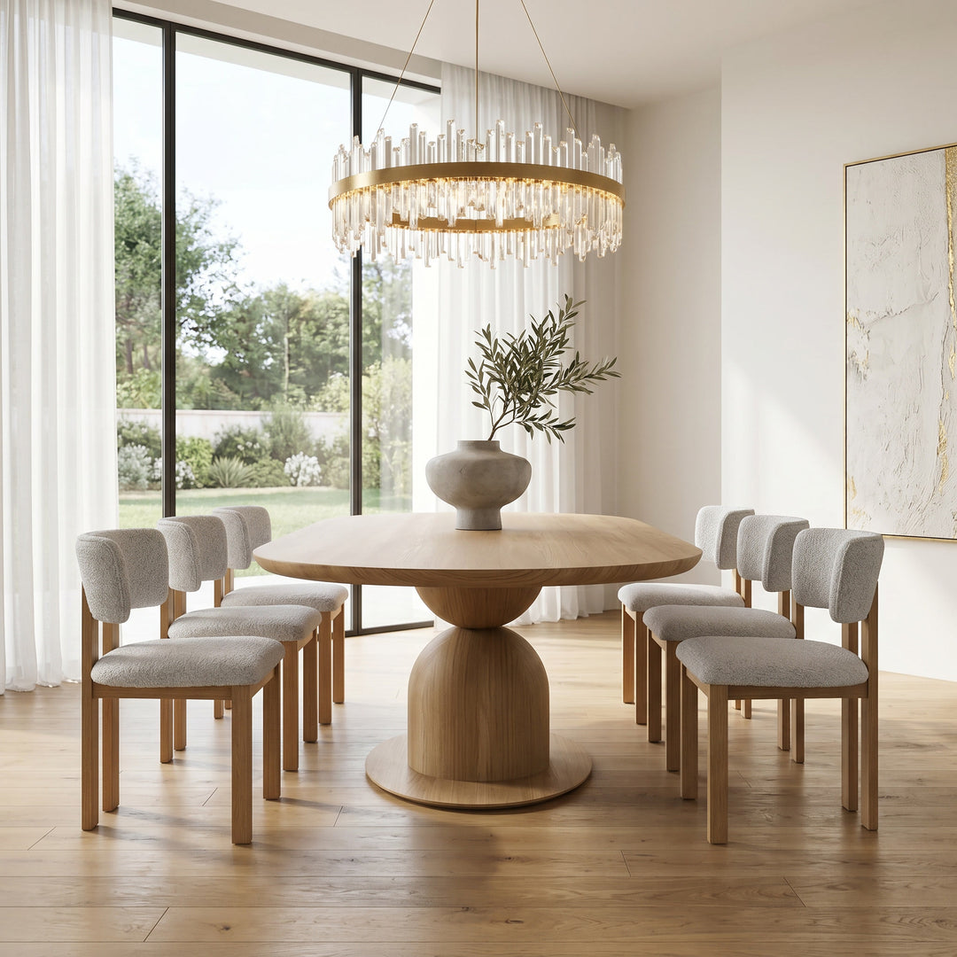 Moretti Dining Chair Textured Beige