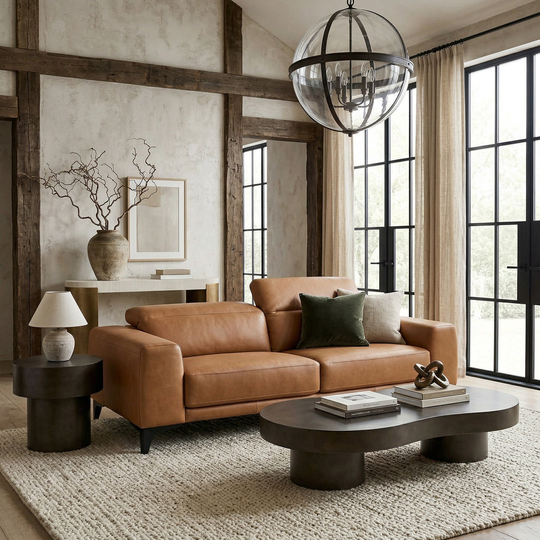 Vermont Sofa Tan Leather
