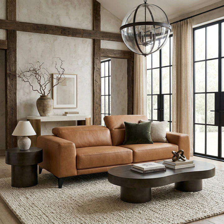 Vermont Sofa Tan Leather
